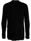 Masnada Taped Slim-cut Shirt In Black