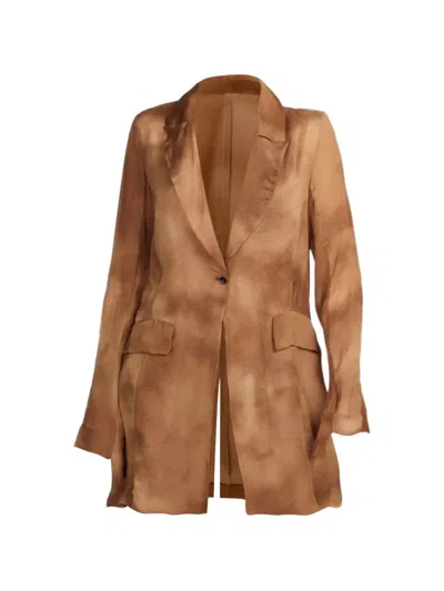 Masnada Tie-dye Unlined Blazer In Multi