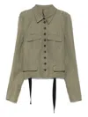 Masnada Twill Jacket In Green