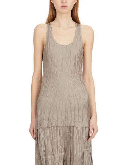 Masnada Viscose Tank Top In Gray