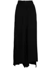 Masnada Wide-leg High-waist Trousers In Black