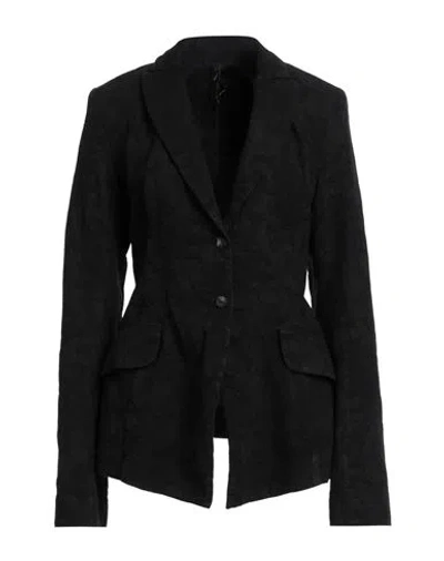 Masnada Woman Blazer Black Size 6 Cotton