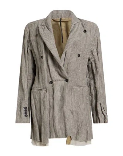 Masnada Woman Blazer Light Grey Size 2 Viscose, Polyamide In Gray