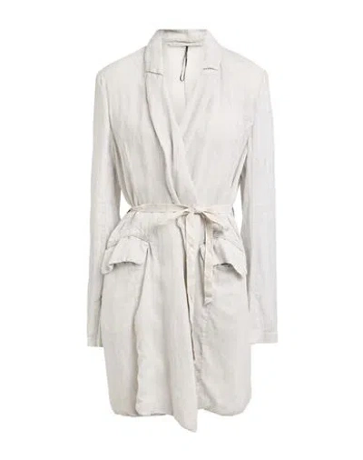 Masnada Woman Blazer Light Grey Size 4 Ramie In Grey