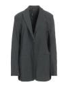 Masnada Woman Blazer Steel Grey Size 10 Cotton