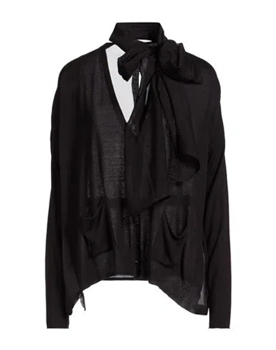 Masnada Woman Cardigan Black Size S Silk