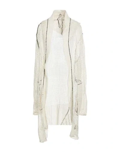 Masnada Woman Cardigan Ivory Size L Linen In White