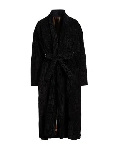 Masnada Woman Coat Black Size 8 Viscose, Polyamide