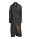 Masnada Woman Coat Dark Green Size 4 Wool, Polyamide In Green