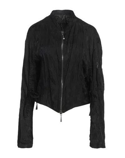 Masnada Woman Jacket Black Size 6 Acrylic, Viscose, Metal In Black