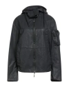 Masnada Woman Puffer Black Size 8 Cotton, Elastane In Black