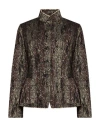 Masnada Woman Jacket Charcoal Size 2 Polycarbonate, Polyester, Wool, Polyamide In Black
