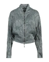 Masnada Woman Jacket Lead Size 4 Acrylic, Viscose, Metal In Grey