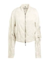 Masnada Woman Jacket Light Grey Size 4 Acrylic, Viscose, Metal In Grey