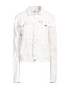 Masnada Woman Jacket White Size 4 Linen, Viscose, Elastane