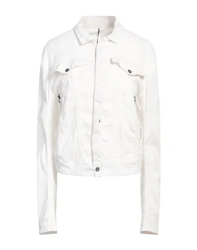 Masnada Woman Jacket White Size 4 Linen, Viscose, Elastane