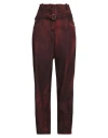 Masnada Woman Jeans Burgundy Size 8 Cotton In Red