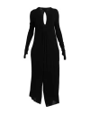 Masnada Woman Jumpsuit Black Size 2 Viscose, Wool, Elastane In Black