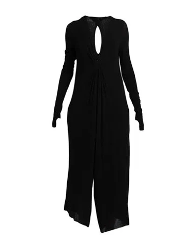 Masnada Woman Jumpsuit Black Size 2 Viscose, Wool, Elastane