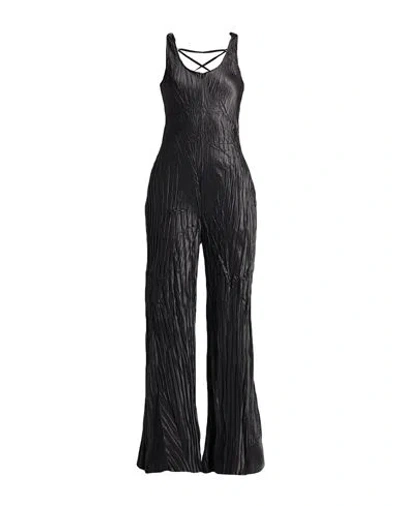 Masnada Woman Jumpsuit Black Size S Polyester, Viscose