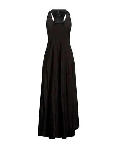 Masnada Woman Maxi Dress Black Size 10 Cupro