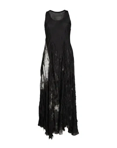 Masnada Woman Maxi Dress Black Size 4 Silk