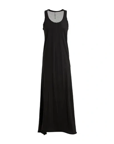 Masnada Woman Maxi Dress Black Size 8 Cotton