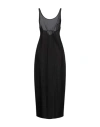 Masnada Woman Maxi Dress Black Size 8 Linen, Viscose In Black