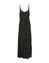 Masnada Woman Maxi Dress Black Size 8 Linen, Viscose