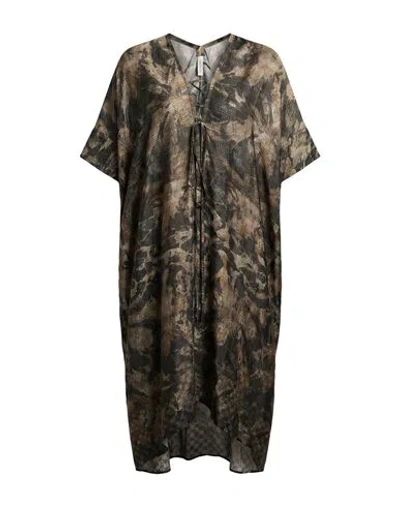 Masnada Woman Maxi Dress Khaki Size Xs/s Viscose In Multi