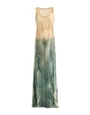 Masnada Woman Maxi Dress Sand Size 4 Cotton
