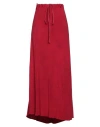 Masnada Woman Maxi Skirt Red Size 8 Viscose In Red