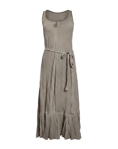 Masnada Woman Midi Dress Sage Green Size 4 Polyester, Elastane