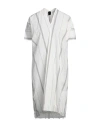 Masnada Woman Midi Dress White Size 8 Cotton