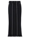 Masnada Woman Midi Skirt Black Size 8 Cotton