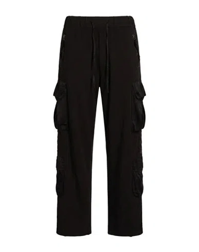 Masnada Woman Pants Black Size 2 Cotton, Elastane, Silk
