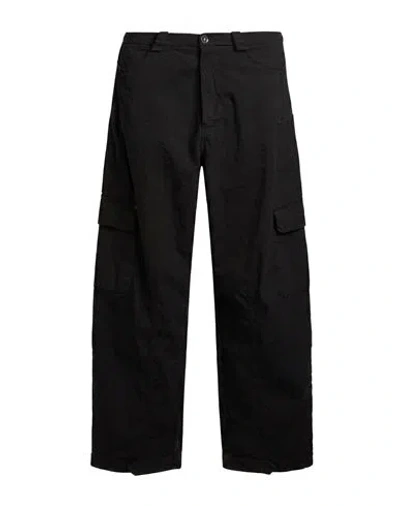 Masnada Woman Pants Black Size 2 Linen, Viscose, Elastane In Brown