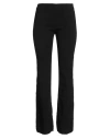 Masnada Woman Pants Black Size 4 Linen, Viscose, Elastane In Black