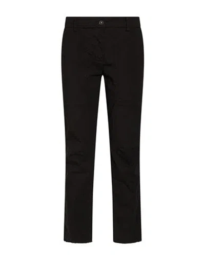 Masnada Woman Pants Black Size 4 Linen, Viscose, Elastane