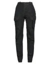 Masnada Woman Pants Black Size 4 Cotton, Elastane In Black