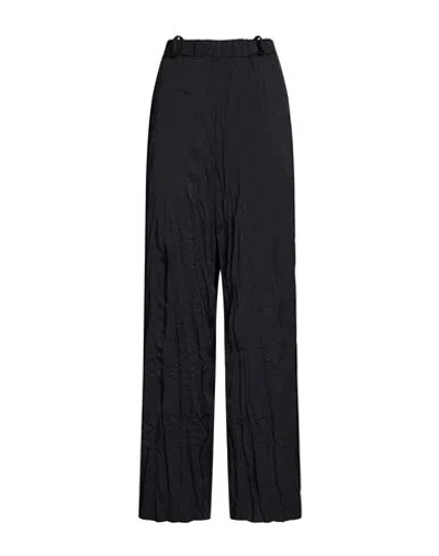 Masnada Woman Pants Black Size 6 Polyester, Elastane