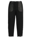 Masnada Woman Pants Black Size 8 Wool, Polyamide In Black