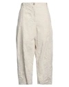 Masnada Woman Pants Cream Size 8 Cotton In White