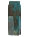 Masnada Woman Pants Deep Teal Size 6 Silk