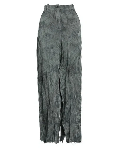Masnada Woman Pants Deep Teal Size 4 Acrylic, Viscose, Metal In Green