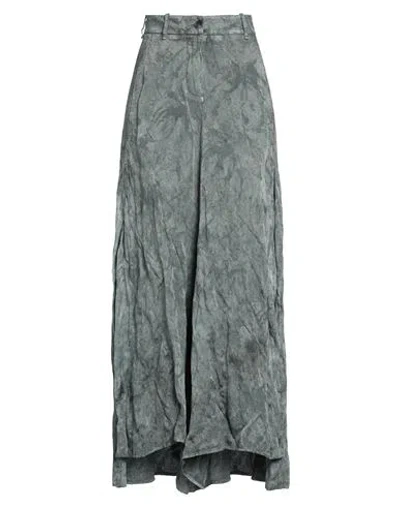 Masnada Woman Pants Deep Teal Size 8 Acrylic, Viscose, Metal In Green