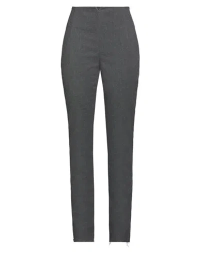 Masnada Woman Pants Grey Size 10 Cotton