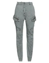 Masnada Woman Pants Grey Size 4 Cotton, Elastane In Gray