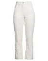 Masnada Woman Pants Ivory Size 4 Cotton In White