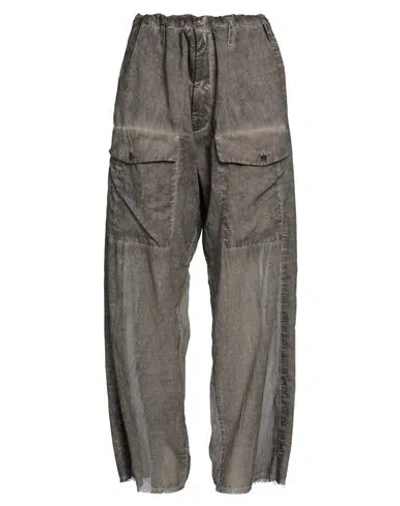 Masnada Woman Pants Khaki Size 4 Cotton In Brown